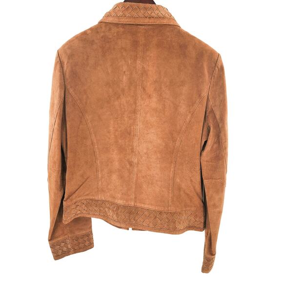 Willi Smith Women's Leather Skirt Jacket Set Western Size Large Tan - Picture 3 of 16